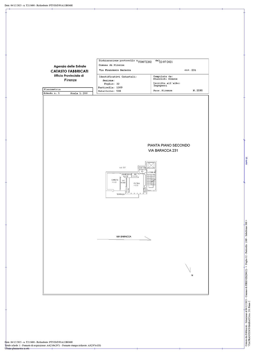 Immagine 17 di Appartamento in affitto  in Via Francesco Baracca 231 a Firenze