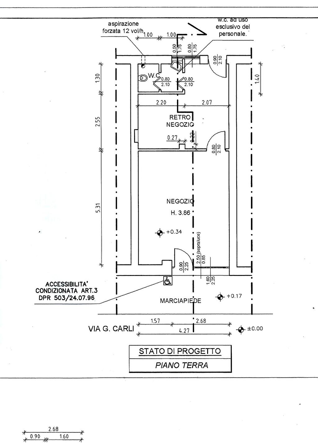 Immagine 16 di Negozio in vendita  in via Gian Rinaldo Carli 39 a Milano