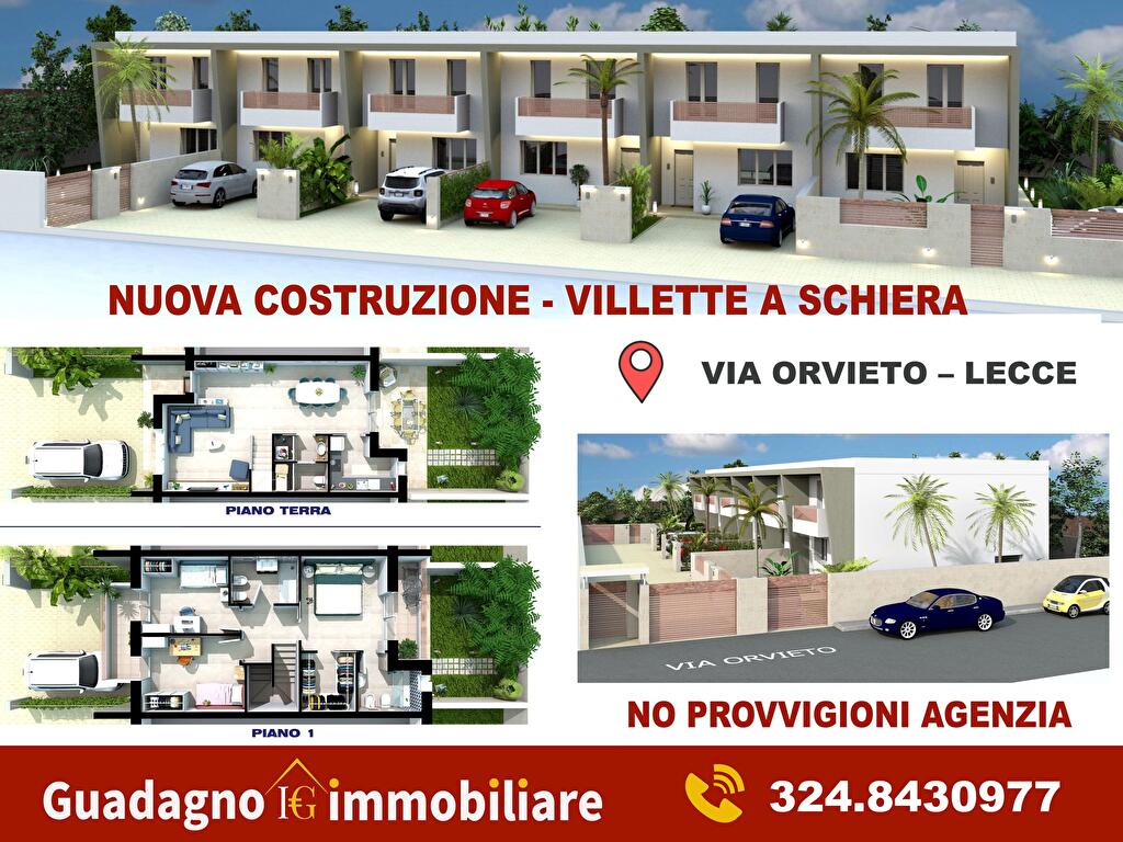 Immagine 1 di Villetta a schiera in vendita  in VIA ORVIETO 3 a Lecce