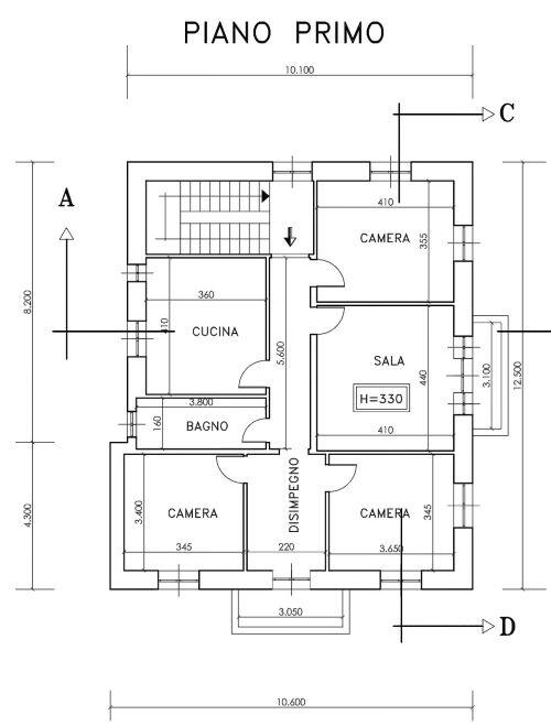 Immagine 10 di Quadrilocale in vendita  in CORSO BUENOS AIRES 3 a Chiavari